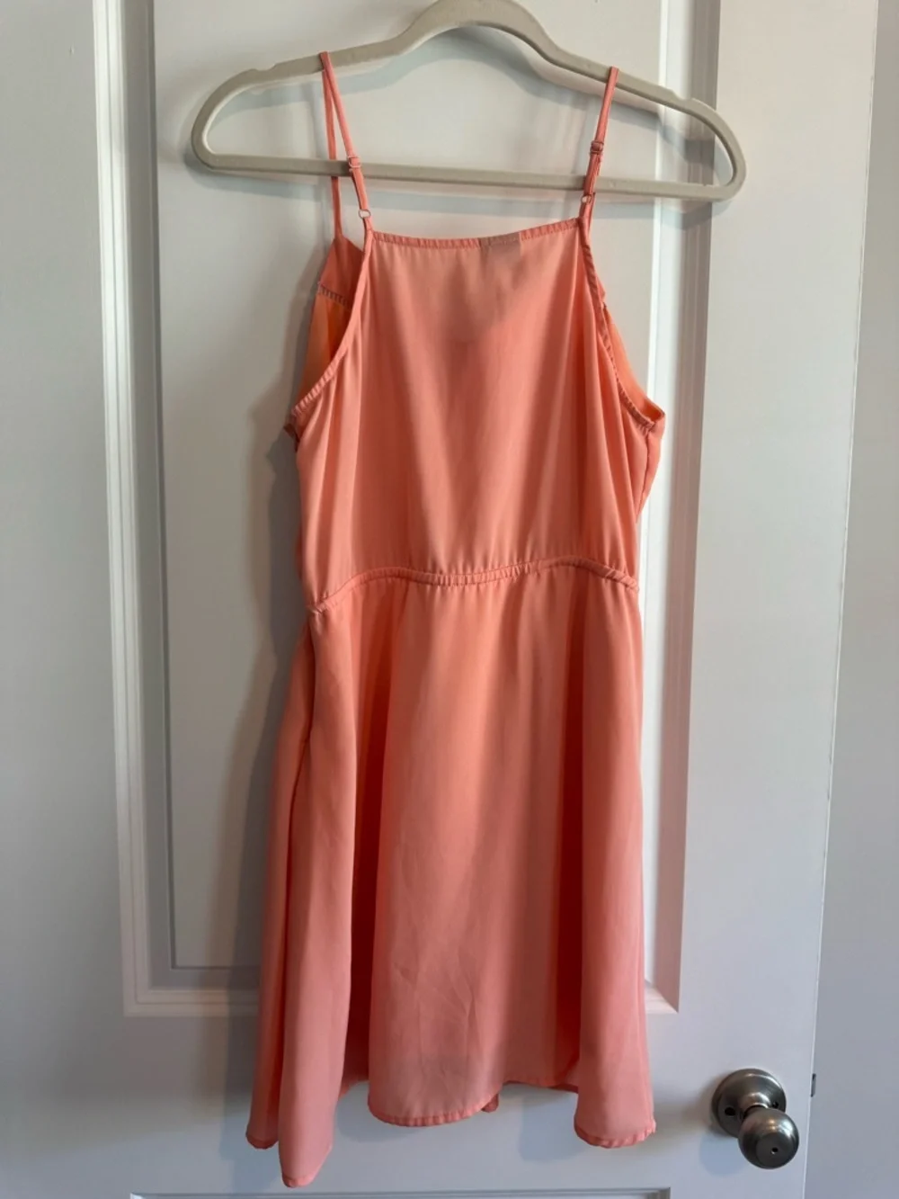 Paper Crane Peach Spaghetti-Strap Summer Dress NWOT S/M